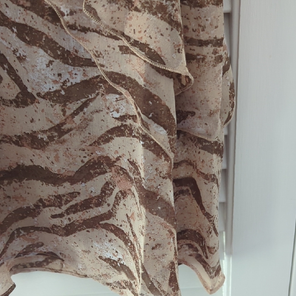 Mystree Brown and Cream Tank Top - Picture 4 of 5